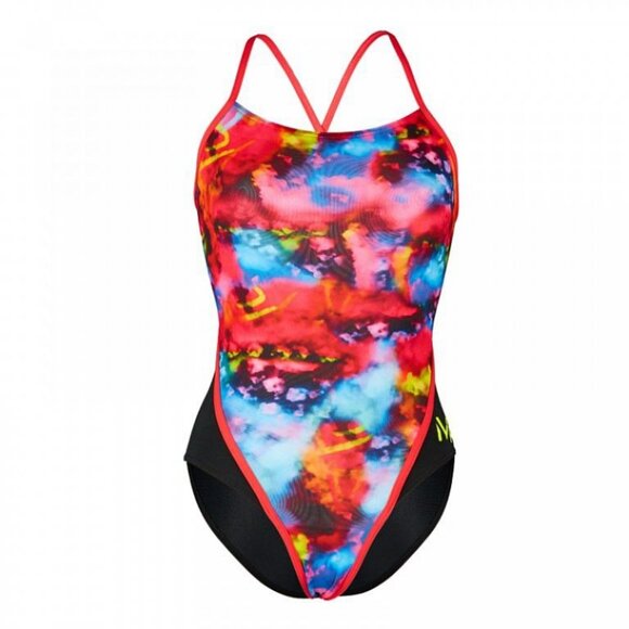 Michael Phelps Chlorine Resistant Racer Back OnePiece Swimsuit Foggy Rebel 26 SM - Picture 2 of 4